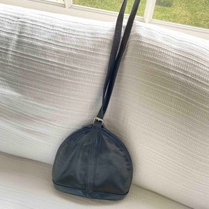 Vintage Louis Cardini Navy Leather Bag